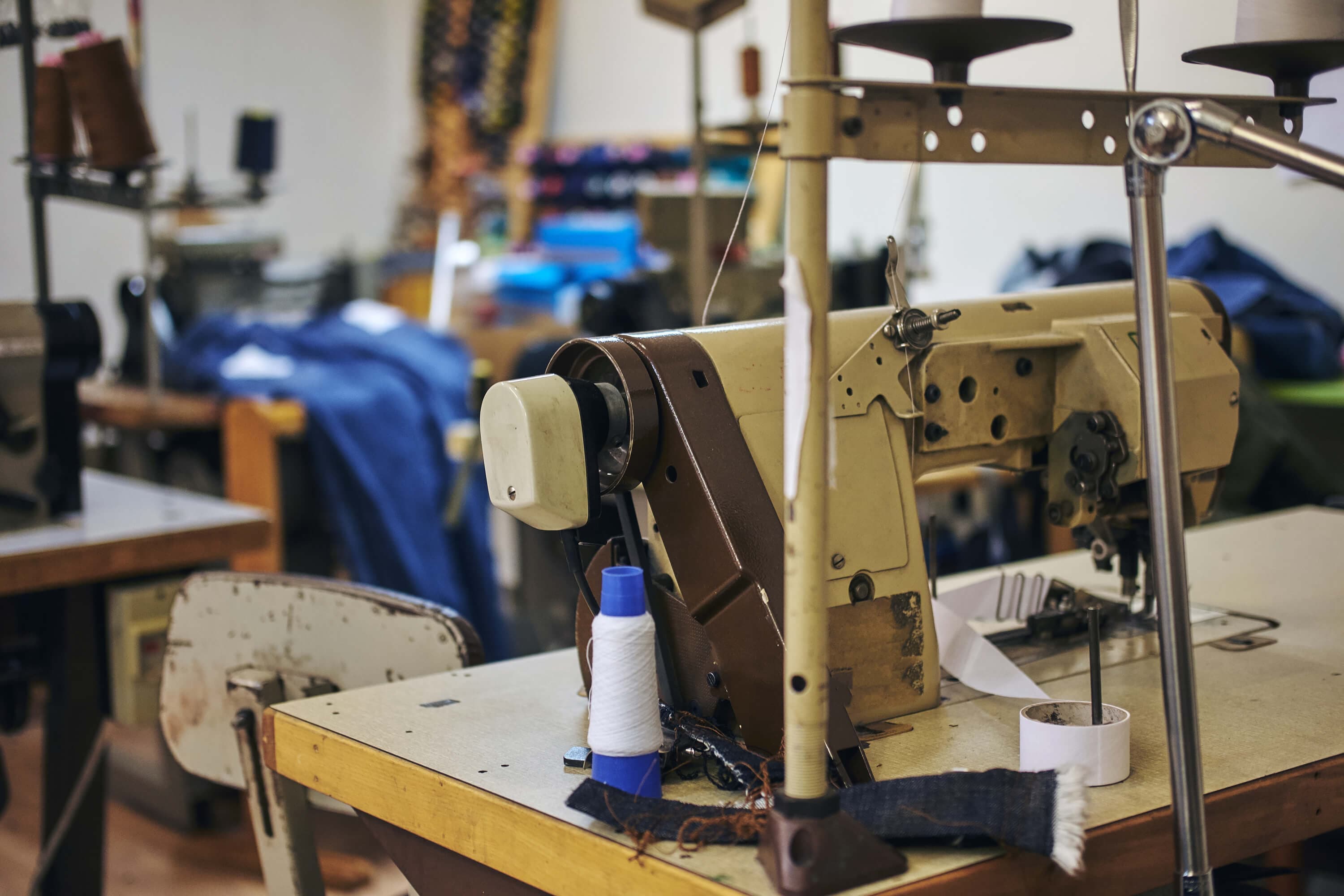 Garment manufacturing floor detail